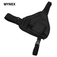 WYNEX for Walkie Talkie Chest Bag, Multi-Pocket Design Zipper Closure for Walkie Talkie Holder Vest,
