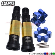 TRAXXAS-1/5 X-MAXX 8S Front/Rear Universal CVD Head Extended 24mm+7075T6 Hexagonal Coupling