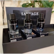 Dior sauvage perfume set for men 3in1