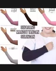 (BAYAR DITEMPAT)MANSET TANGAN SELENGAN POLOS/BAHAN ADEM KAOS RAYON/WARNA COMPLIT /MANSET PRIA DAN WA