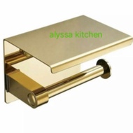 HP Gold tissue holder for cell phone holder