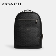 COACH กระเป๋าเป้/กระเป๋าสะพายหลังผู้ชายรุ่น Ethan Backpack In Signature Canvas CY832 QBMI5 สีดำ Blac