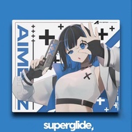 Pulsar & aimerz Pulsar & aimerz Same Style Glass Mouse Pad Eating Chicken Tile FPS Mouse Pad Replica