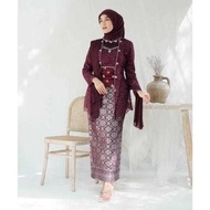 Span Songket Skirt Ready-Made Songket Skirt/ Songket Kebaya Skirt/ Palembang Songket Skirt Kebaya Wa