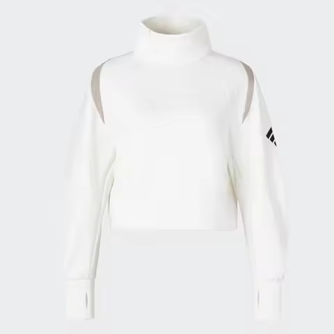 Adidas genuine FUSTL W P CREW women's short and simple hoodie JM2454