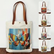Abstract Butterfly Souvenir Canvas Totebag Abstract Butterfly Series Bag