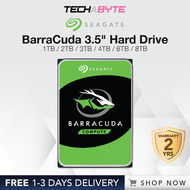 Seagate BarraCuda Desktop HDD 3.5 Inches (1TB/2TB/3TB/4TB/6TB/8TB)