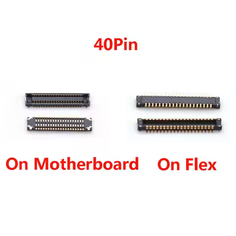 2pcs 40Pin LCD Screen Display FPC Connector On Motherboard For Huawei Honor P9 P8 Lite 2017/P10 P20 