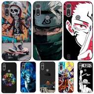 For Motorola Moto E6S E6i Case Phone Cover Protective Soft Silicone Black Tpu Case Anime Characters