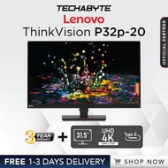 Lenovo ThinkVision P32p-20 | 32" 4K UHD AG 3-sided Borderless Monitor