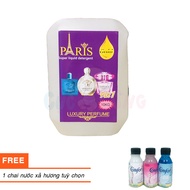 Nước Giặt Paris Thái Lan 10KG hương nước hoa ( giặt xả 5in1) TÍM TẶNG 1 chai nước xả màu tuỳ chọn
