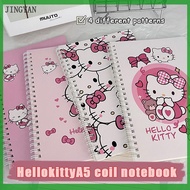 JINGYAN Sanrio Hello Kitty สมุดโน้ต A5สมุดโน้ตนักเรียน สมุดโน้ตการ์ตูนน่ารักสมุดบันทึกโรงเรียน