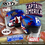 KYT Venom Captain America Marvel Series Double Visor Limited Edition Helmet