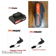 🥠ALL READY STOCK ORIGINAL Pro Fixman Drill Battery 12v/20v for Power Drill / Pro Fixman 12v/20v Charger