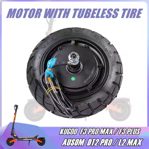 Universal Motor With Tubeless Tire for AUSOM DT2 PRO / L2 MAX / KUGOO F3 PRO MAX / F3 PLUS Electric 