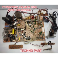 MESIN POLYTRON U SLIM 21 INCH TV MACHINE (TYPE: MX 52UV83)