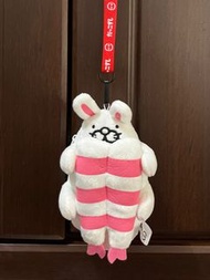 聖誕禮物 生日禮物 萌抱壽司 壽司郎 票卡夾掛包零錢包娃娃玩偶 附背帶 兔子款