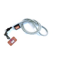 SCANFC NFC 魔術貼 達摩銀白色彈力手機繩連電話片 (愛)