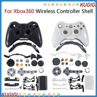 KUGIGI Wireless Controller , Faceplate Cover Gaming Gamepad Housing Shell, Repair Durable Full Housing Shell for Xbox 360