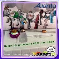 Nozzle Spray gun Auarita H891 set size 1.0 mm sparepart spray gun