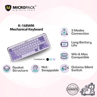 Micropack Lifestyle 3 Modes Rechargeable Mechanical 2.4G Bluetooth Wireless Keyboard K-168WM