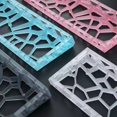 AttackFox Ww60 Hollow Keyboard Case GH60 Hole Transparent for MADCATZ Mad60/AULA Win60 Wooting60 Mec