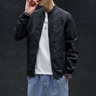 windbreaker elgini windbreaker Ultra-Thin Breathable Stand-Up Collar Hoodless Loose