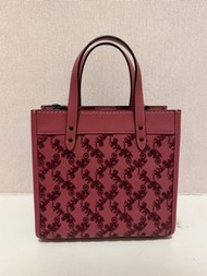Coach Field Tote Bag 22 With Horse And Carriage
