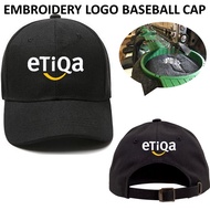 EMBROIDERY SULAM ETIQA 100% POLYESTER BLACK ADJUSTABLE BASEBALL CAP