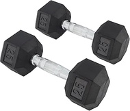 U can - Large Steel Hex Dumbbell Weights for Home & Gym Exercise | Set of 2 UCAN 5-25 lbs | 10 lb - 