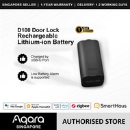 Aqara Smart Door Lock D100 Battery Packs Rechargeable Lithium-ion Battery Charge by USB-C
