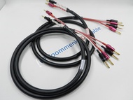 สายลำโพงรุ่นใหญ่ ซิงเกิ้ลทูไบไวร์ Canare quad star 4S11 Single to Biwire หัวเสียบ Pailiccs BFA (แบบส