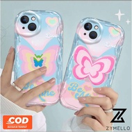 Phone Case Samsung S23 S22 A15 A05 F34 A73 A53 A54 A33 A20 A24 A54 A04E A14 A51 A52 A34 A32 A23 A13 A12 A03 A04 A50 A50S A30S Dream Blue Pink Butterfly Shockproof TPU Phone Case