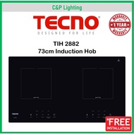 Tecno 73cm 2 Burner Built-In Induction Cooker Hob TIH 2882