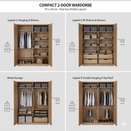 2 Door Modular Wardrobe