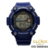 CASIO Sports Digital Tide Graph Blue Resin Band Men Watch WA-1300H-2A