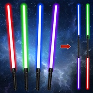Light Up Saber, 4 Packs Light Sabers for Kids with FX Sound (Motion Sensitive), Expandable Light Swo