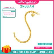 [BT5027] Rantai Tangan SAUH ZHULIAN Gold Plated Bracelet Jewellery Emas Saduran Barang Kemas