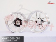 ล้อแม็ก xmax 300  งานCNC  4 สี ดำ ทอง น้ำเงิน แดง F.3.5*15 R4.00*14 ( 1 คู่ )