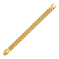 Zhulian BT5028 Rantai Tangan Tapak Gajah Gold Plated Emas Zhulian