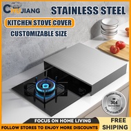 【Customizable size】304 stainless steel Gas Stove Cover Burner Cover Home Kitchen Induction Cooker Shelf