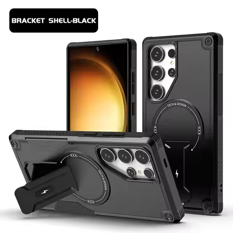 Magnetic Cool Mecha Phone Case For Samsung S25 Ultra 5G A56 5G A07 A55 S24 Ultra A36 5G A54 A16 A06 