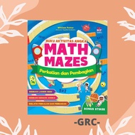 Gramedia Cijantung - Math Mazes Number Activity Book Multiplication and Division
