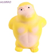 HUIMAO Squeeze Vent Gorilla, Slow Rebound Yellow Squeezing Monkey Toys, Creative Creative Funny Elas