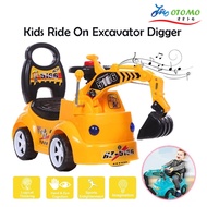 Otomo Children Kids Ride On Excavator Digger Pretend Play Construction Truck Push Car Toys for boys