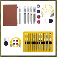 Tunisian Crochet Hook Set with Cable Aluminium Interchangeable Crochet Hook Set Crochet Hook 26 Pcs 