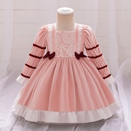 MQATZ Lolita Style Girls Dress for Kids Baby Party Dress For Kid Summer Autumn Long Sleeves Wedding