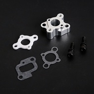 CNC Intake Manifold Set for 23-30.5CC Gas Engine for 1/5 Baja 5B 5T 5Sc 5Ive T Rovan Motor Rc Car Pa
