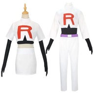 Anime Jessie James Cosplay Costume Team Rocket Jessie Musashi James Kojirou Halloween Cosplay Costum