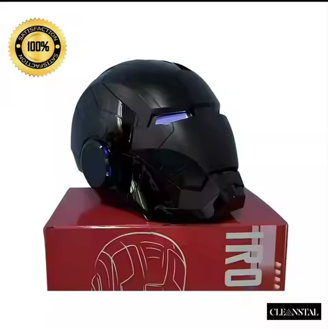 New Iron Man Helmet Black Gold Black Silver Electric Helmet Voice Controlled Voice Machine Helmet Mo